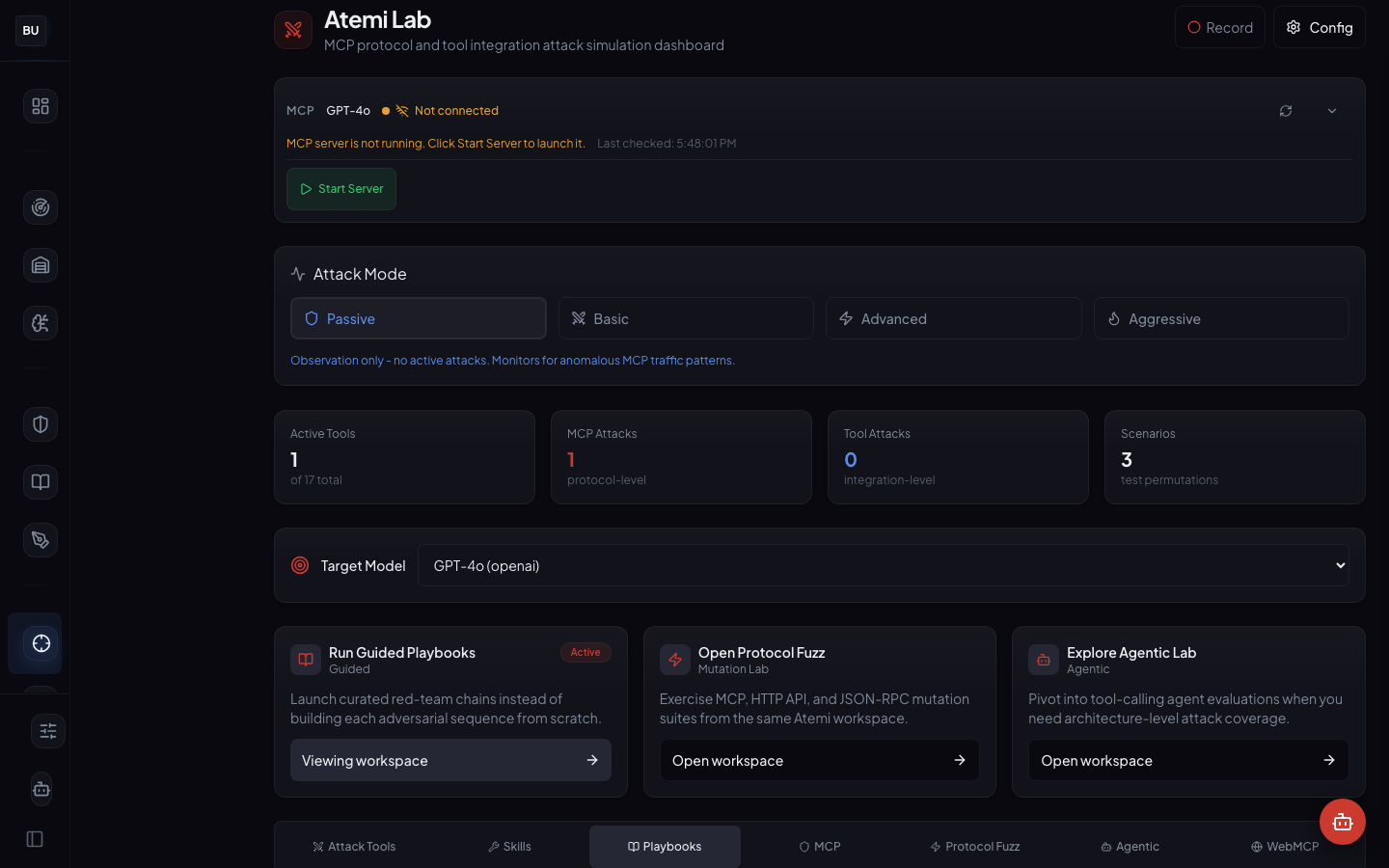 Atemi Lab MCP configuration
